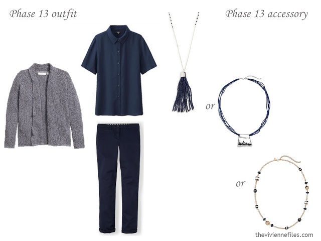 How to Build a Capsule Wardrobe of Accessories in a navy, yellow, and white color palette