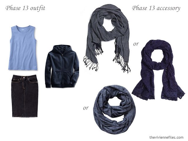 How to Build a Capsule Wardrobe of Accessories in a Denim, Stone, Pink and Soft Blue color palette