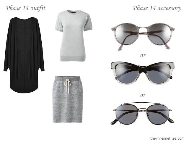 How to Build a Capsule Wardrobe of Accessories in a Grey, Blue, Lilac and Black color palette