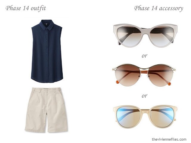 How to Build a Capsule Wardrobe of Accessories in a Navy, Beige, Turquoise and Yellow color palette