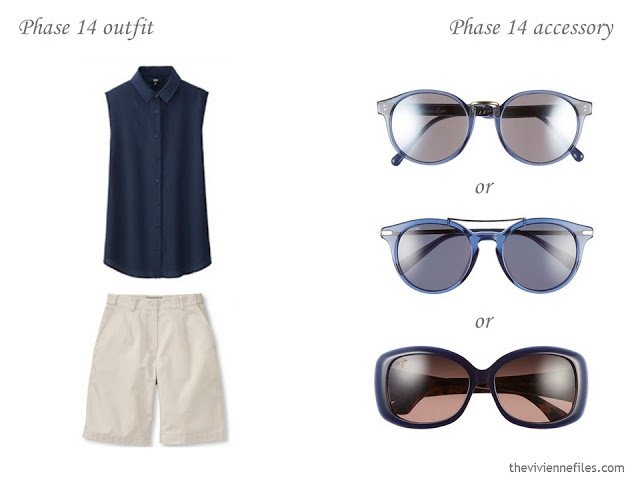 How to Build a Capsule Wardrobe of Accessories in a Navy, Beige and Poppy color palette