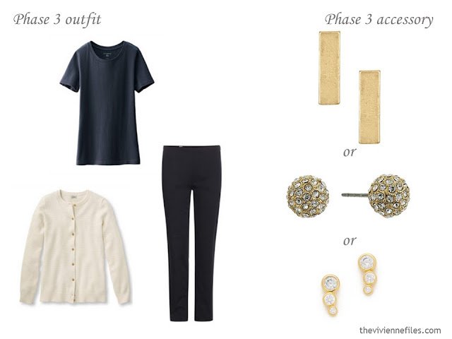 How to Build a Capsule Wardrobe of Accessories in a Navy, Beige and Poppy color palette