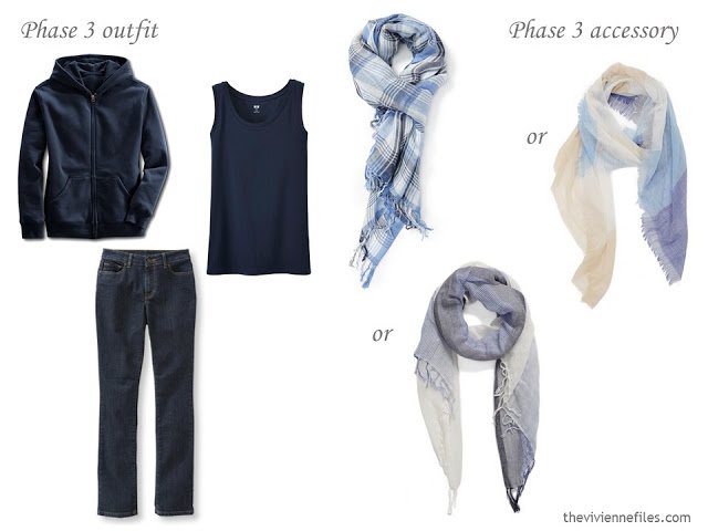 How to Build a Capsule Wardrobe of Accessories in a Denim, Stone, Pink and Soft Blue color palette