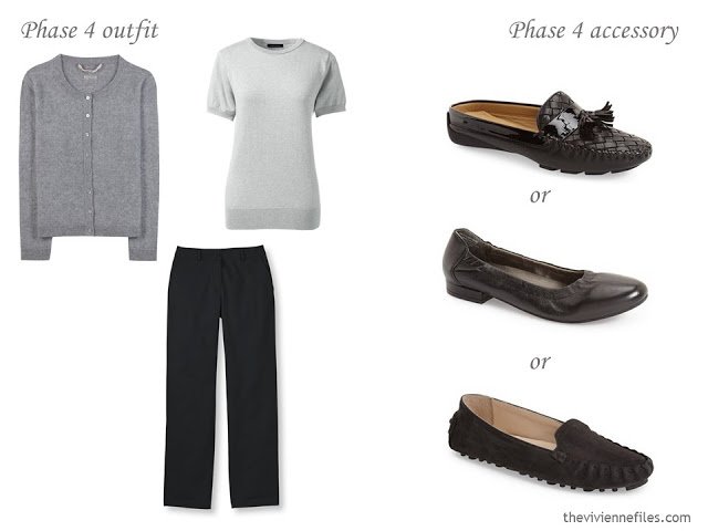 How to Build a Capsule Wardrobe of Accessories in a Grey, Blue, Lilac and Black color palette