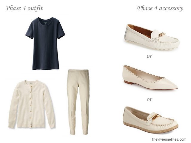 How to Build a Capsule Wardrobe of Accessories in a Navy, Beige and Poppy color palette