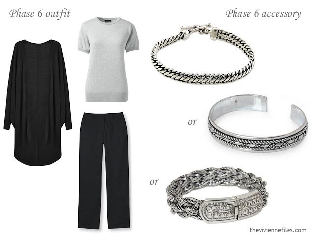 How to Build a Capsule Wardrobe of Accessories in a Grey, Blue, Lilac and Black color palette