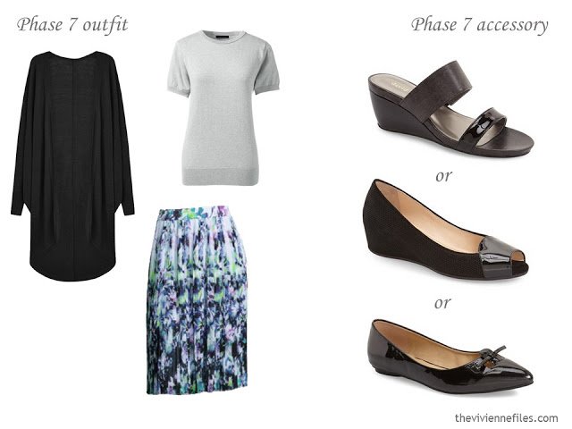 How to Build a Capsule Wardrobe of Accessories in a Grey, Blue, Lilac and Black color palette