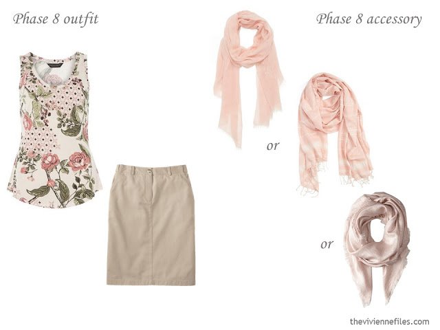 How to Build a Capsule Wardrobe of Accessories in a Beige, Sage and Blush color palette