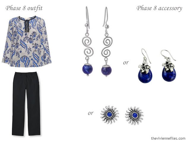 How to Build a Capsule Wardrobe of Accessories in a Cobalt, Black and Grey color palette