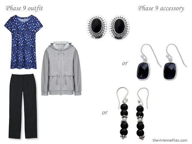 How to Build a Capsule Wardrobe of Accessories in a Cobalt, Black and Grey color palette