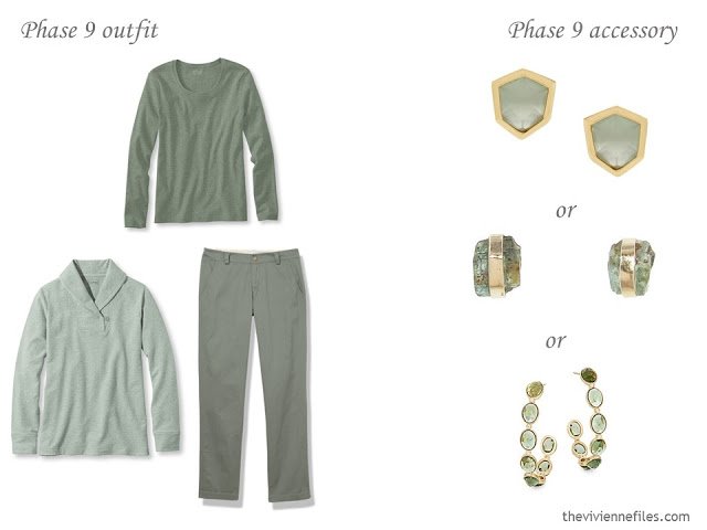 How to Build a Capsule Wardrobe of Accessories in a Beige, Sage and Blush color palette