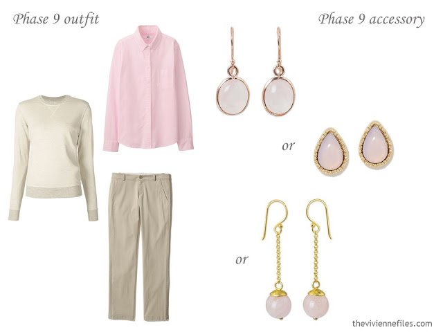 How to Build a Capsule Wardrobe of Accessories in a Denim, Stone, Pink and Soft Blue color palette