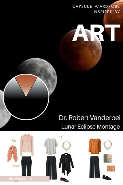 How to Build a Travel Capsule Wardrobe by Starting with Art: Lunar Eclipse Montage by Dr. Robert Vanderbei