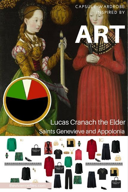 Building a Capsule Wardrobe by Starting with Art: Saints Genevieve and Appolonia by Lucas Cranach the Elder