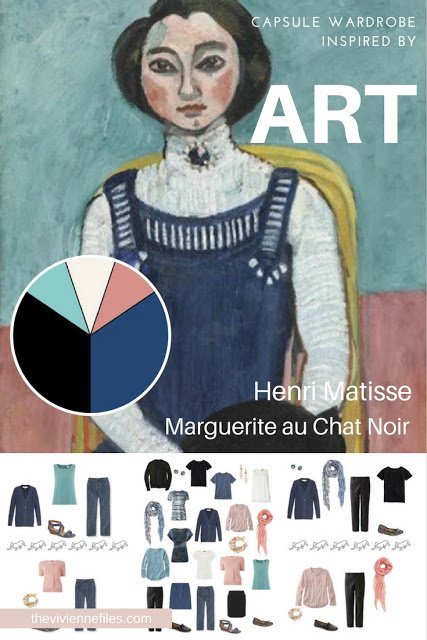 Building a Capsule Wardrobe by Starting with Art: Marguerite au Chat Noir by Henri Matisse