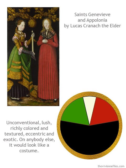 Building a Capsule Wardrobe by Starting with Art: Saints Genevieve and Appolonia by Lucas Cranach the Elder