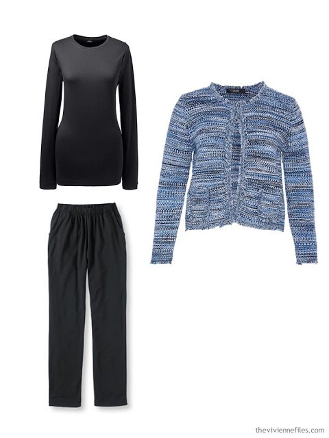 How to build a capsule wardrobe from scratch in black, blue, and grey