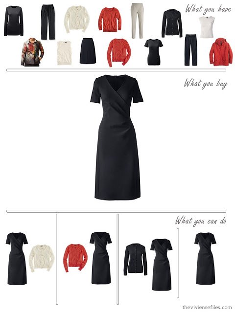 How to build a capsule wardrobe around an art jacket in black, ivory, and russet red