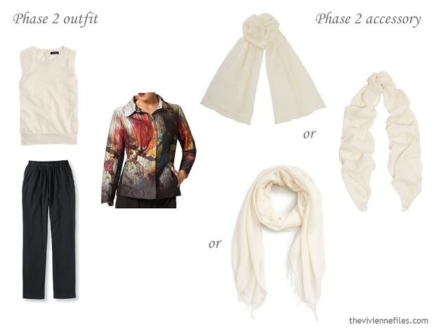 How to add accessories to a capsule wardrobe - scarves