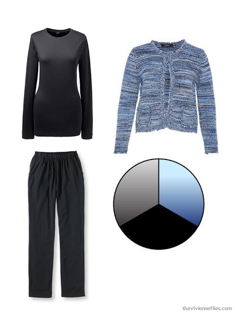 How to build a capsule wardrobe from scratch in black, blue, and grey