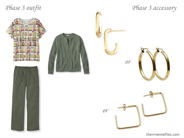 How to Add Accessories to a Capsule Wardrobe: Olive, White, Tomato and Mustard - jewellery 