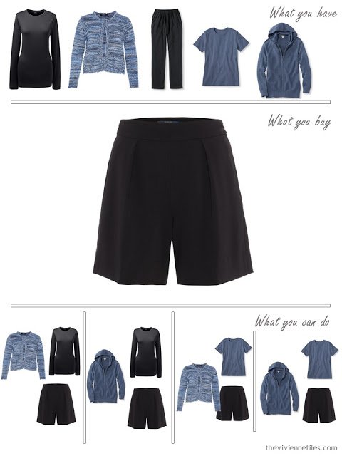 How to build a capsule wardrobe from scratch in black, blue, and grey