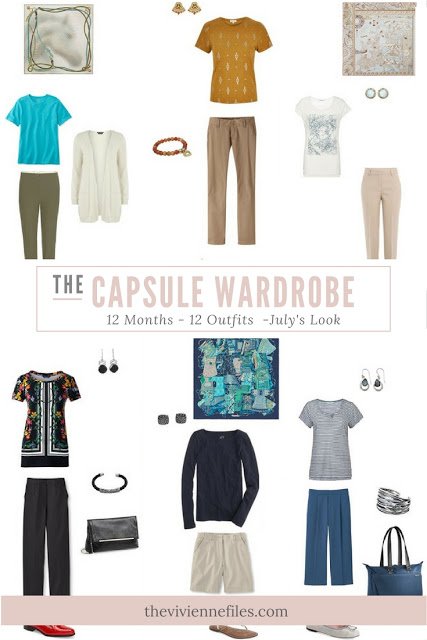 12 Months, 12 Outfits in 6 Capsule Wardrobes: July