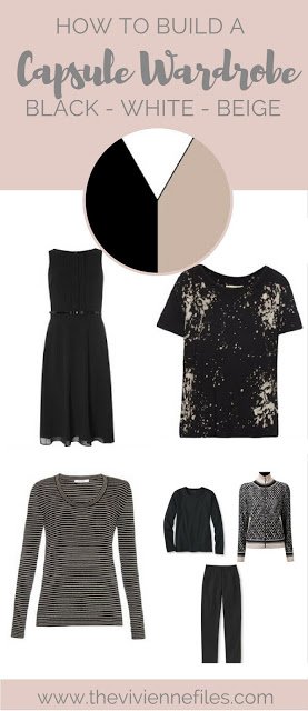 How to build a travel capsule wardrobe in a black, white, and beige color palette