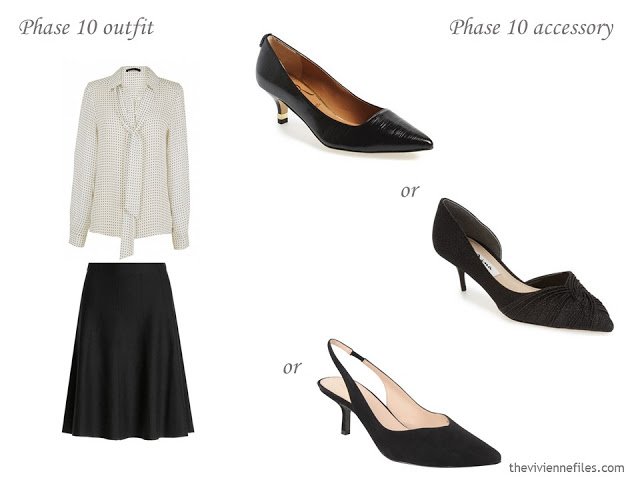 what shoes to wear with a black skirt?