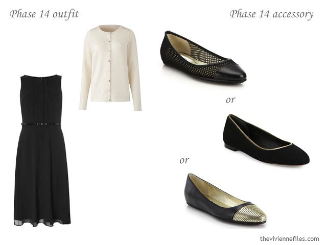 Which flats to wear with a black dress?
