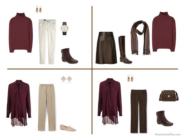 How to Build a Fall & Winter Capsule Wardrobe in Brown, Khaki and Pink 