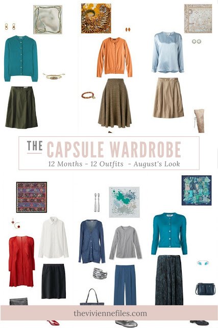 12 Months, 12 Outfits in 6 Capsule Wardrobes: August