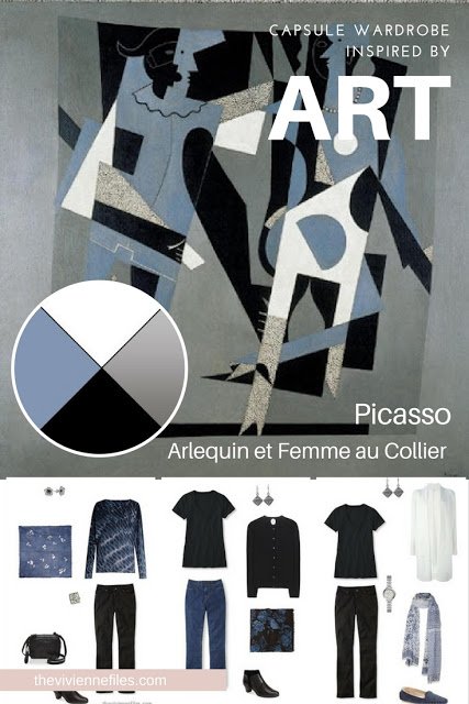 Build a Travel Capsule Wardrobe by Starting with Art: Arlequin by Pablo Picasso, Version 2