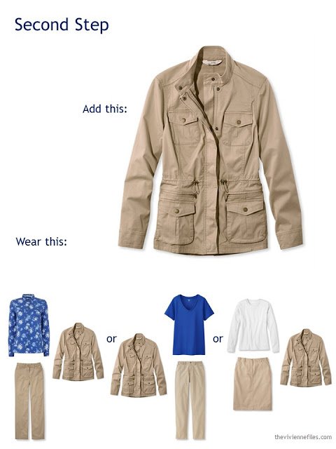 A Capsule Wardrobe in Beige, Bright Blue and Orange: From Travel Wardrobe to Whatever's Clean