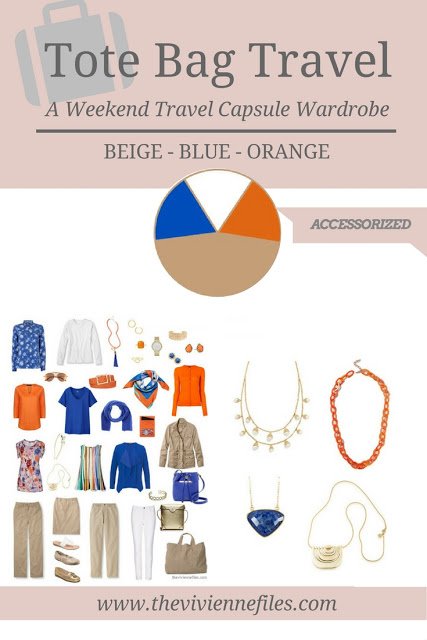 A Capsule Wardrobe in Beige, Bright Blue and Orange: Expanding Your Accessories