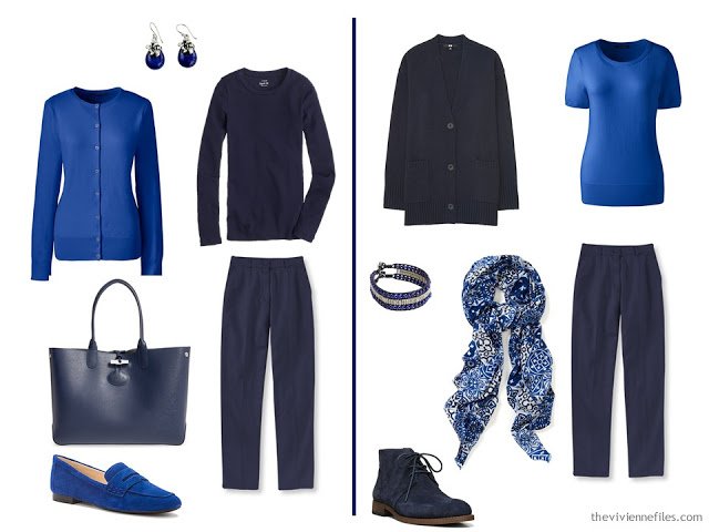 How to wear a bit of bright blue in the capsule wardrobe