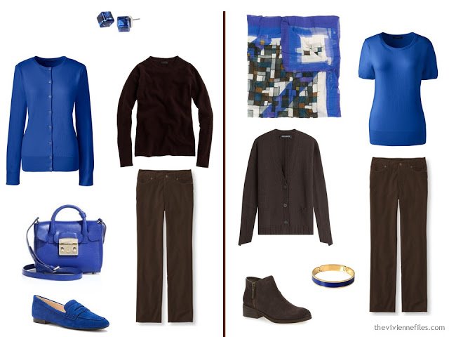How to wear a bit of bright blue in the capsule wardrobe