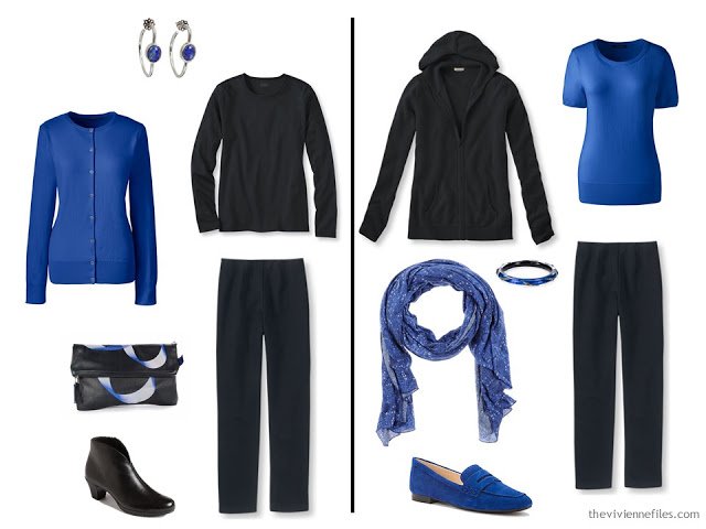 How to wear a bit of bright blue in the capsule wardrobe