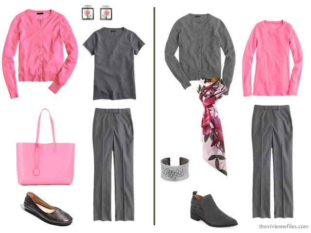 How to wear a hint of Hibiscus pink in the capsule wardrobe