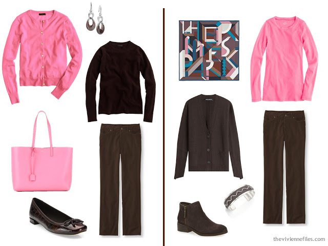 How to wear a hint of Hibiscus pink in the capsule wardrobe