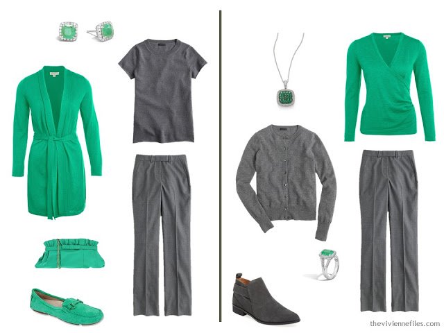 How to wear a sprig of shamrock green in the capsule wardrobe