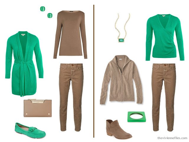 How to wear a sprig of shamrock green in the capsule wardrobe