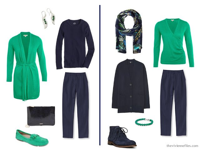 How to wear a sprig of shamrock green in the capsule wardrobe