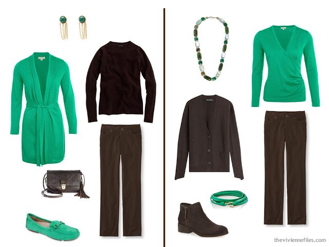 How to wear a sprig of shamrock green in the capsule wardrobe
