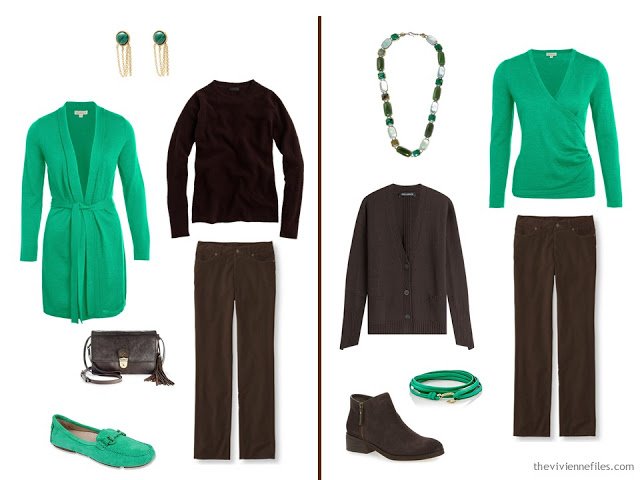 How to wear a sprig of shamrock green in the capsule wardrobe