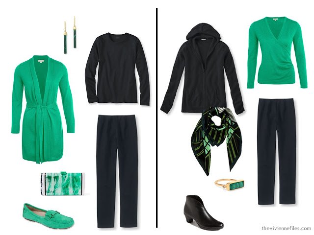 How to wear a sprig of shamrock green in the capsule wardrobe