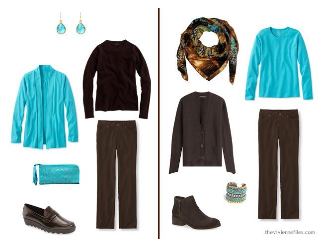 How to wear a touch of turquoise in the capsule wardrobe