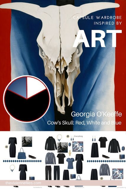 Build a Capsule Wardrobe by Starting with Art: Cow's Skull: Red, White and Blue by Georgia O'Keeffe