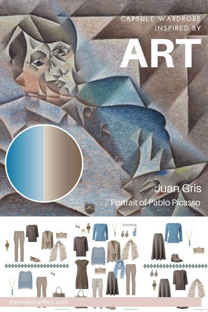Build a Capsule Wardrobe by Starting with Art: Portrait of Pablo Picasso by Juan Gris