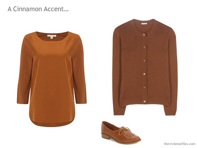 Capsule wardrobe colour palette inspiration - a dash of cinnamon with 6 neutral colors